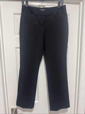 Express Women’s Editor Black Straight Leg Dress Jeans